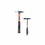 Century chipping hammer and blacksmith hammer with ergonomic handles, ideal for welding and metalwork.