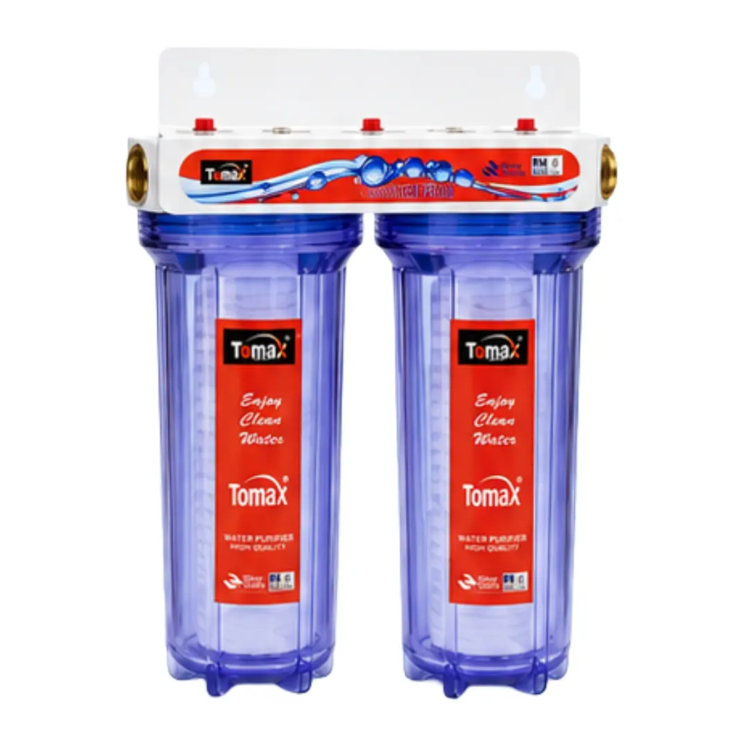 DOUBLE WATER FILTER 10-INCH WITH CUNO & COTTON CANDLE TOMAX DOUBLE WATER FILTER 10" | CUNO & COTTON | TOMAX