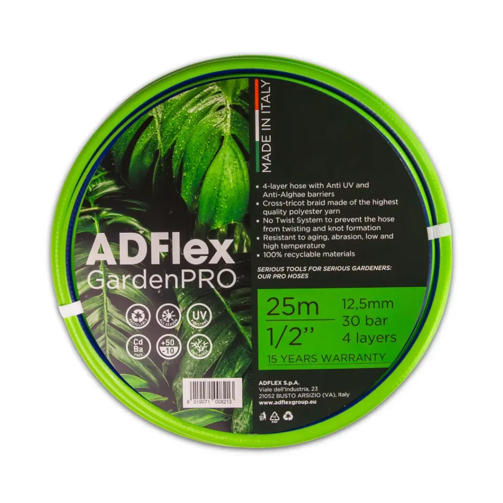 ADFLEX Garden Pro 25m & 50m Hose | 30 Bar, 4-Layer Strength