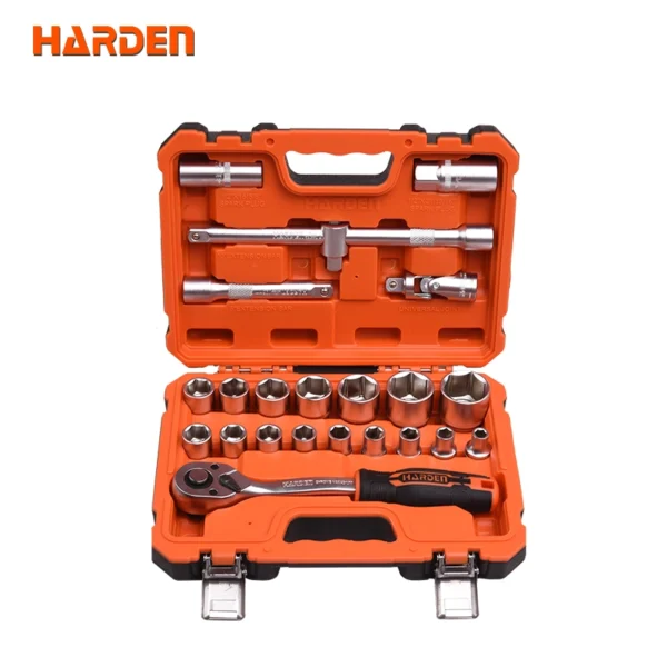 23PCS 1/2″ Dr. Socket Set | Professional Cr-V Tool Kit - Damam Hardware