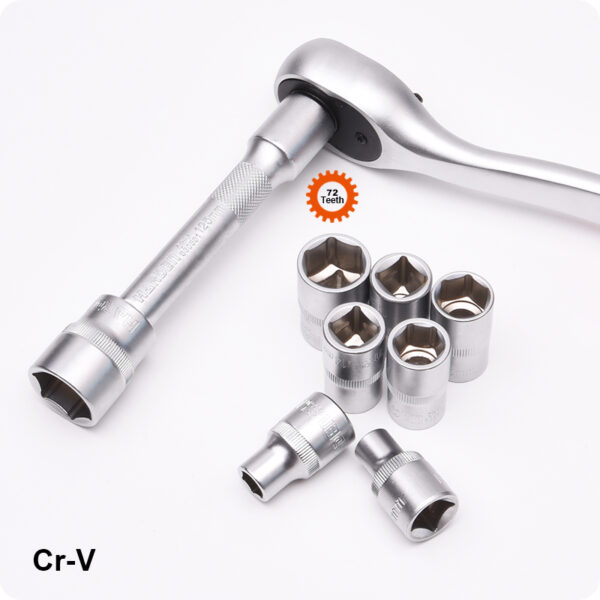 23PCS 1/2″ Dr. Socket Set | Professional Cr-V Tool Kit - Damam Hardware