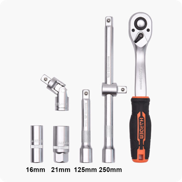 23PCS 1/2″ Dr. Socket Set | Professional Cr-V Tool Kit - Damam Hardware