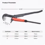bent nose pipe wrench 3 - damam hardware