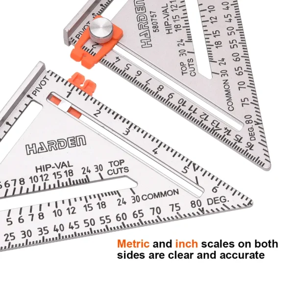 7″ Multi-Purpose Triangle Square | 178mm Measuring Tool - Damam Hardware