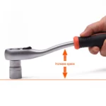 3/8" Curved Quick Release Ratchet Wrench - Image 6