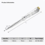 3x140mm Voltage Tester | 100–250V CE Approved - Image 5