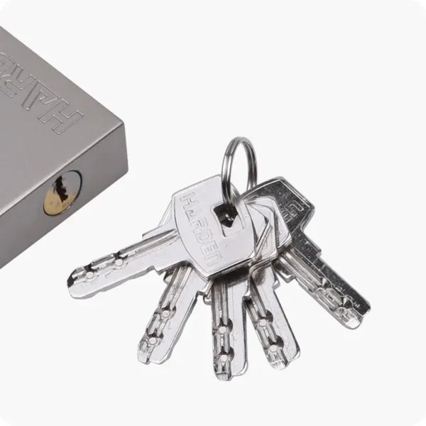 Molded Lock Rectangle Rectangular Lock 90mm – Hardened Steel Security - Damam Hardware