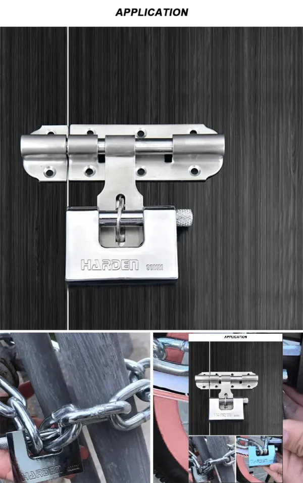 Molded Lock Rectangle Rectangular Lock 90mm – Hardened Steel Security - Damam Hardware