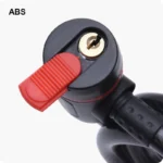 Durable Bicycle Lock with Zinc Alloy Cylinder | 1m Cable - Image 5