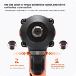 20V Brushless Impact Wrench 350Nm | Cordless Power - Image 4