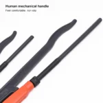 45° Bent Nose Pipe Wrench | 1"–2" Heavy-Duty Tools - Image 4