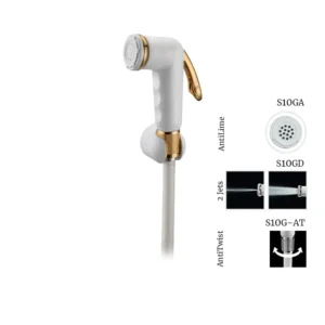 2-Jet EURODOCCIA Shattaf Kit White & Gold Italian