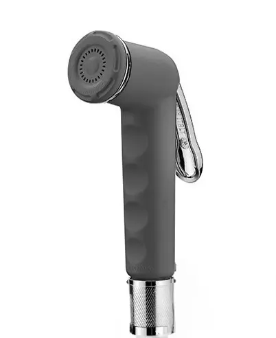 Long Black & Chrome Hand Shower – 5-Year Italian Quality(S120L) Long Black & Chrome Hand Shower – 5-Year Italian Quality