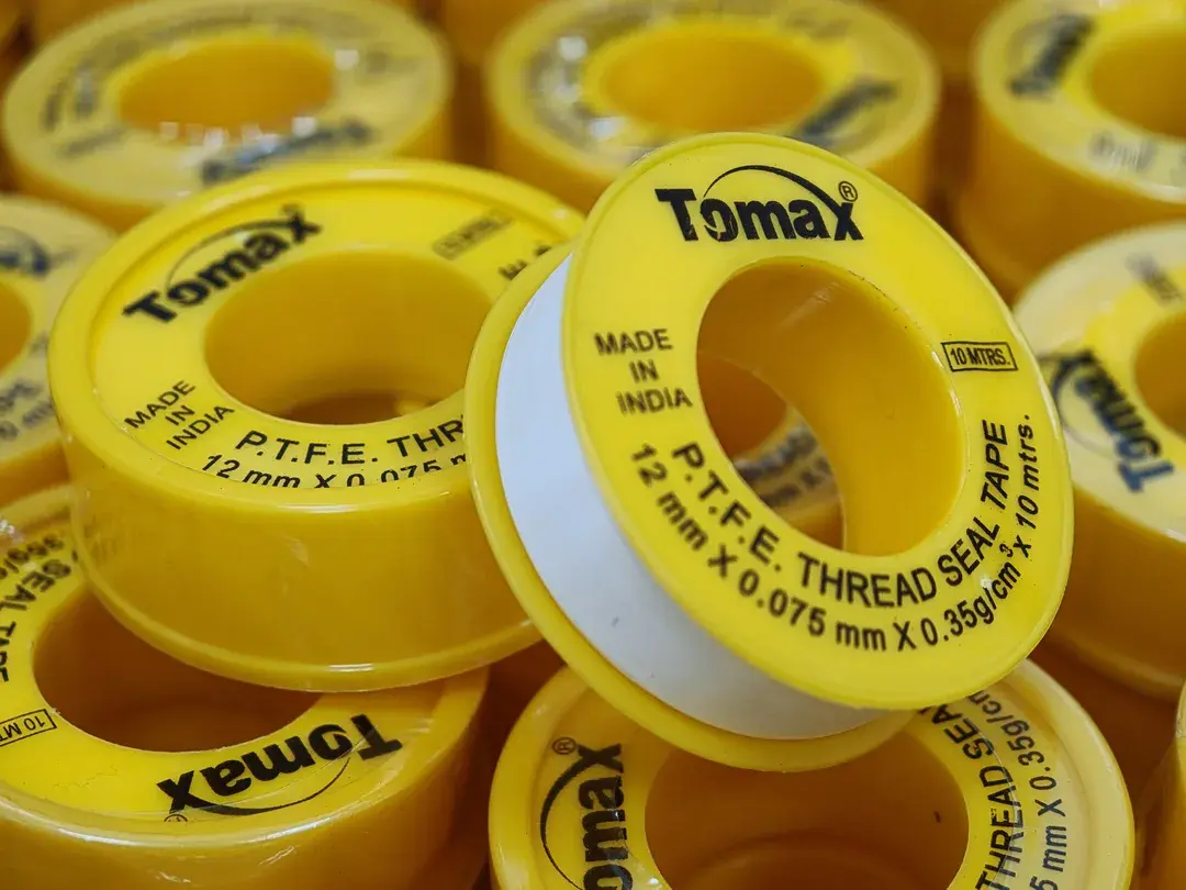 TOMAX TEFLON TAPE MADE IN INDIA 5 Sizes TOMAX Teflon Tape | Leak-Proof PTFE Seal