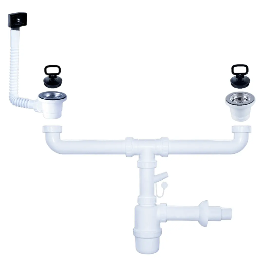 PVC BOTTLE TRAP DOUBLE, SS COVER, BRASS LINK CHAIN EURONA PVC BOTTLE TRAP DOUBLE, SS COVER, BRASS LINK CHAIN EURONA