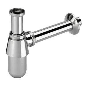 Premium Chrome PVC Bottle Trap 1-1/4" by MARYPLAST Italy – Durable, Leak-Proof Sink Drain Solution
