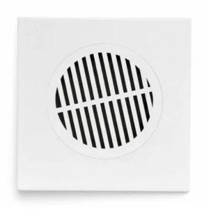 Eurona 15x15 PVC Floor Drain Cover – 2PCS White