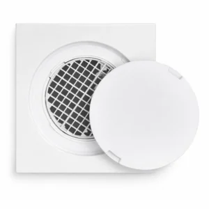Eurona PVC Floor Trap Cover 15x15cm 3PCS White