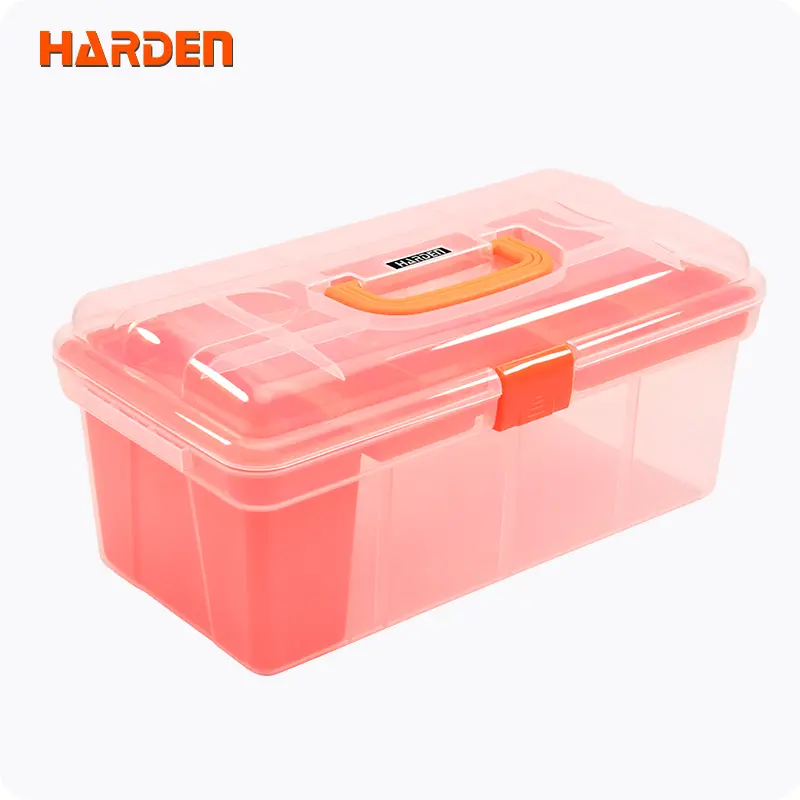15" Plastic Tools Box | PP Storage | Clear Organizer