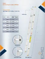 EMC Emirates Square Ladder | EMSQL Aluminium Ladder | UAE