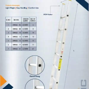 EMC Emirates Square Ladder | EMSQL Aluminium Ladder | UAE