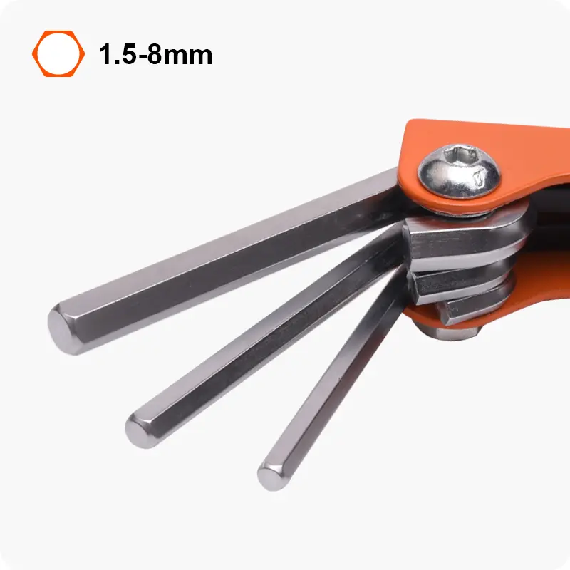 HARDEN 8 In 1 Hex Key Wrench | Cr-V | Folding | 540611