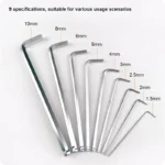 HARDEN 9PCS Ball Hex Key Set | Cr-V | Metric | Tool Set - Image 2