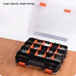 12.5" Double-Sided Plastic Organizer | PP Box | Storage