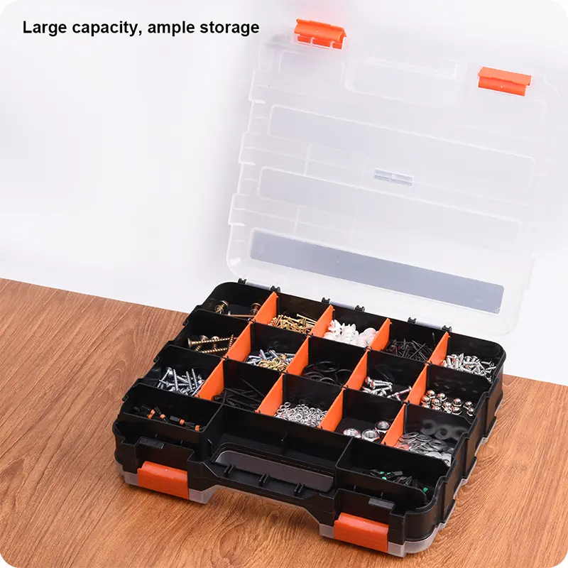12.5" Double-Sided Plastic Organizer | PP Box | Storage