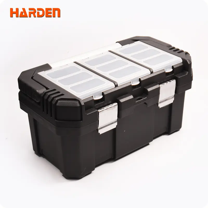 HARDEN PLASTIC TOOL BOX HD BLACK 18 & 22-INCH