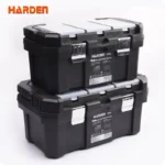 HARDEN PLASTIC TOOL BOX HEAVY DUTY BLACK 18 & 22 INCH