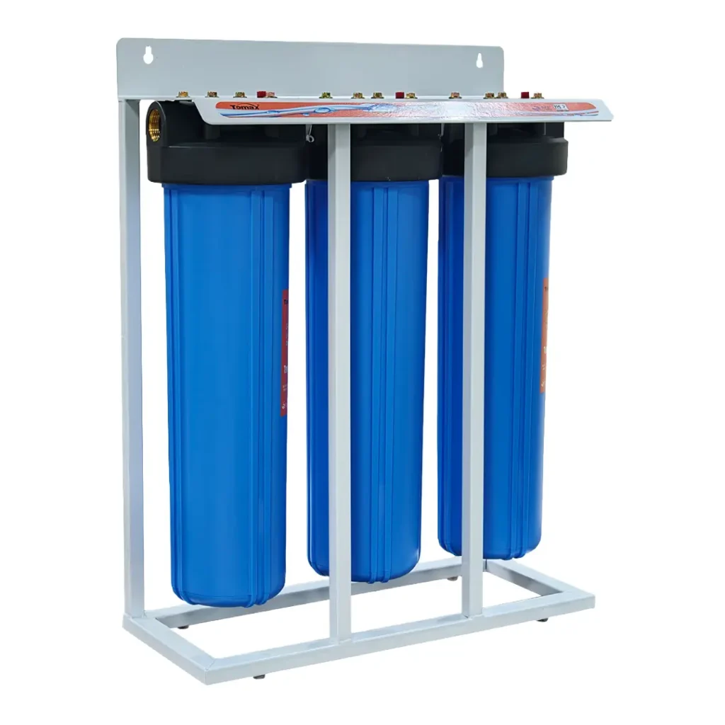 TRIPLE WATER FILTER 20" JUMBO WITH STAND | TOMAX | HIGH FLOW