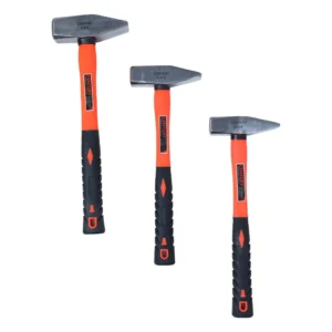 Set of Century USA machinist hammers with orange and black ergonomic handles, ideal for precision work.