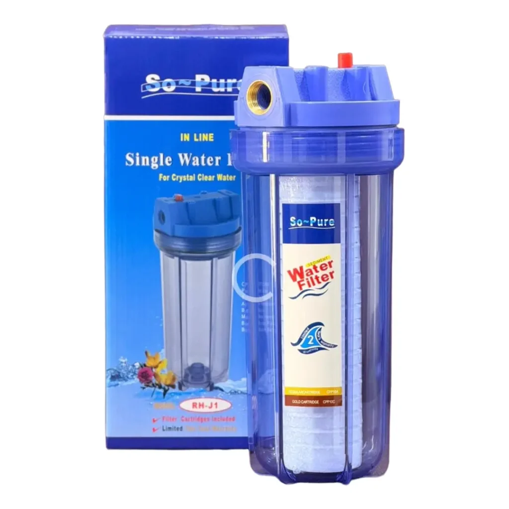 Single Water Filter 10" | Hi-Pure Housing | So Pure Filter