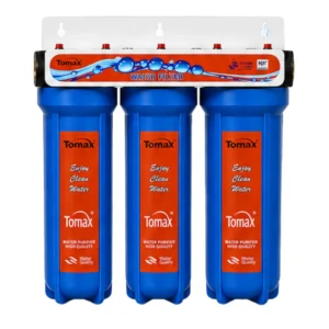 Triple Water Filter 10" Blue Bottle Tomax | Cuno | Carbon