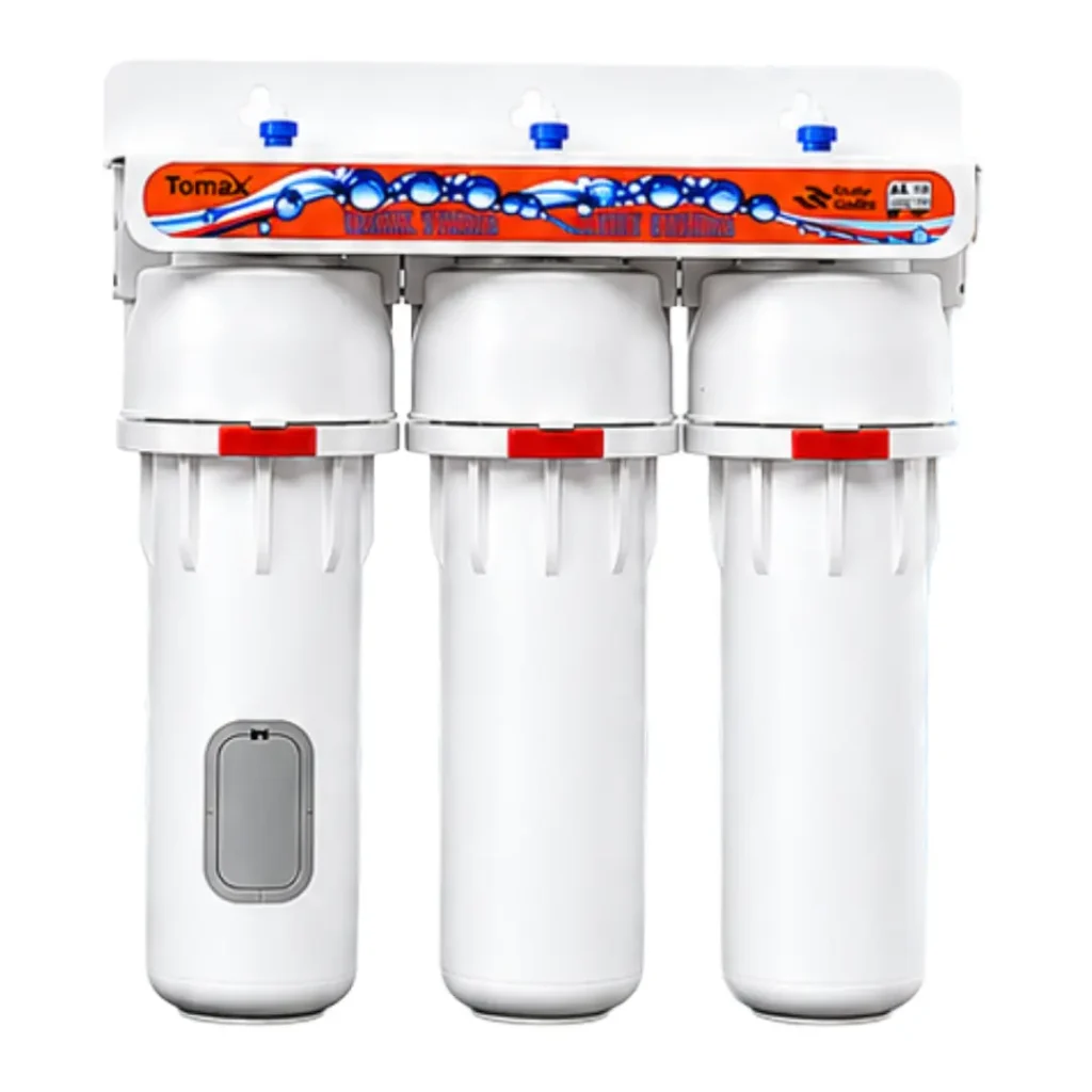 10" Triple Water Filter | TOMAX Easy Housing | 3 Stage with Cuno, Carbon Net, & Carbon Plain Candle