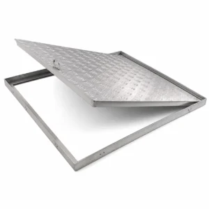 EMC Aluminium Manhole Cover | Hinged Type | 8 Sizes | Access