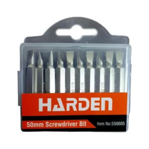 HARDEN 10PCS SL6 Screwdriver Bit | 50mm | S2 Steel