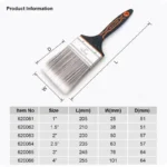 Harden Paint Brush Double Color TPR Handle - Image 9
