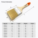 Harden Paint Brush | Wooden Handle | 8 Sizes | Oil Paint - Image 9