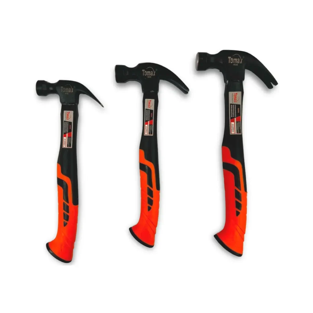 TOMAX Claw Hammer | 8oz, 12oz, 16oz | Fiberglass | Tool