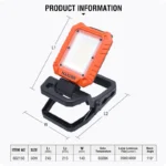 HARDEN Clamp-On Work Light | 50W | 4000LM | 6600mAh - Image 8