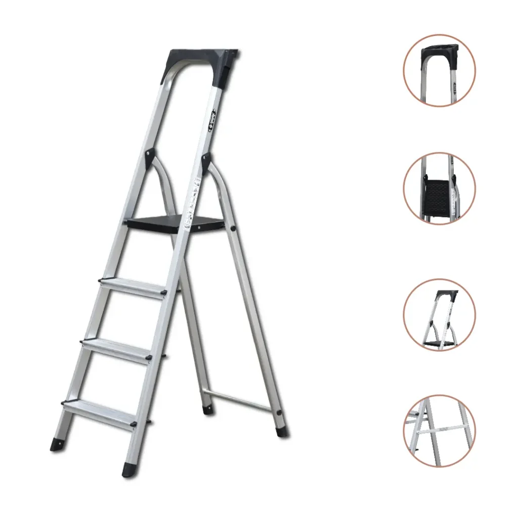Tomax Platform Ladder | 4-9 Steps | Aluminium | Safety