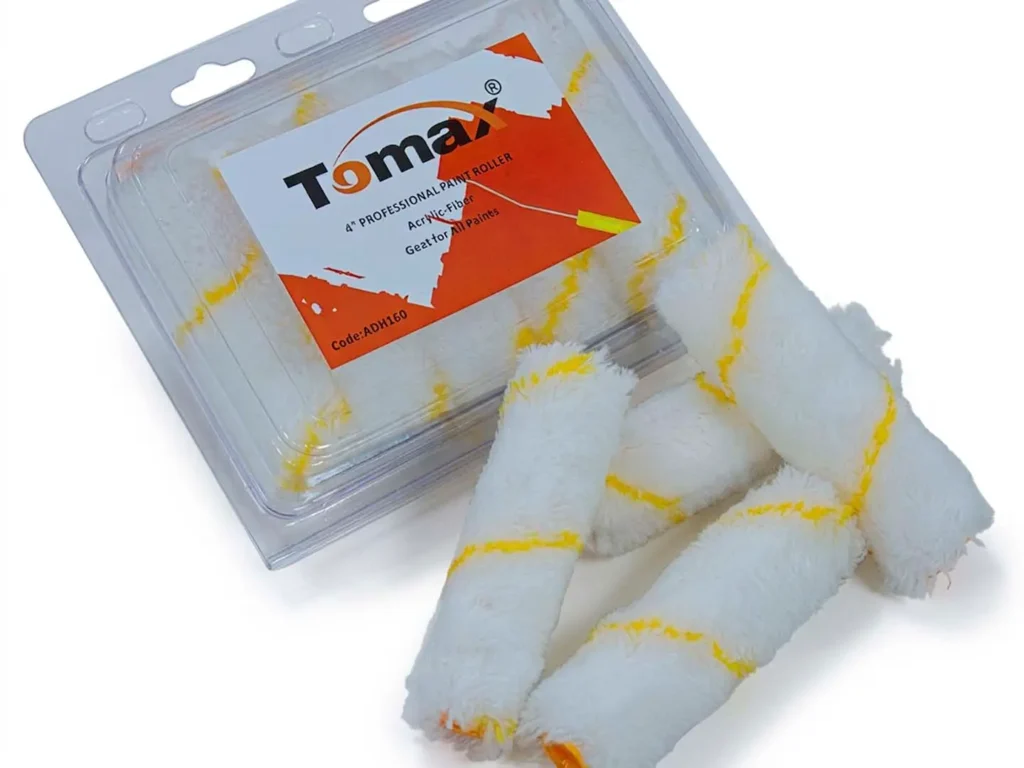 TOMAX Paint Roller Refill | 4" | Acrylic Fiber | ADH160