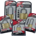 BLOSSOM Brass Padlock | 10 Sizes | Short & Long | Gold