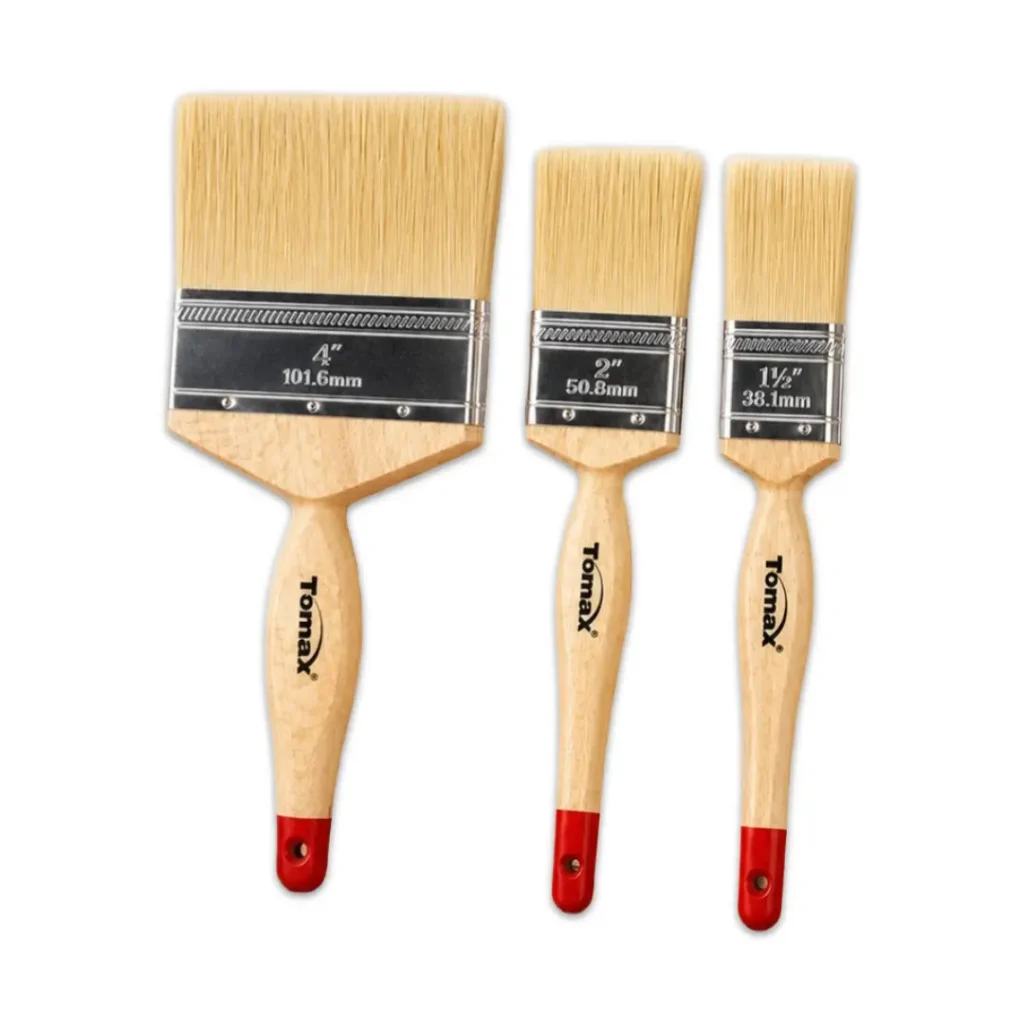 TOMAX Paint Brush | Wooden Handle | 5 Sizes | ADH162-166