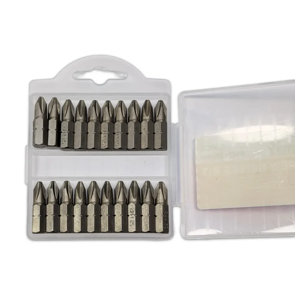 TOMAX SINGLE HEAD SCREWDRIVER BITS PH2 X 25MM (20PCS/PKT)