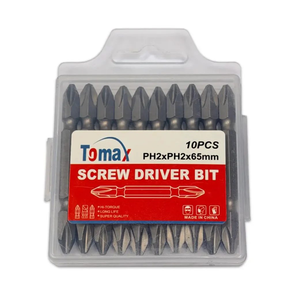 TOMAX Screwdriver Bits | PH2xPH2 | 65mm | 10PCS Pack