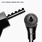 1200×12mm 5 Digit Combination Bicycle Cable Lock - Image 2