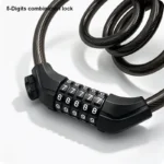 1200×12mm 5 Digit Combination Bicycle Cable Lock - Image 3